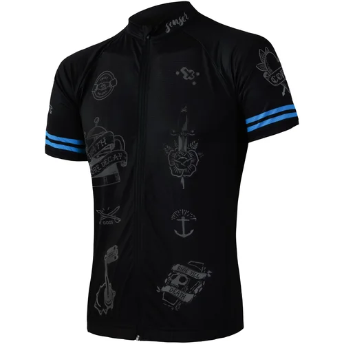 Sensor Men's Jersey Cyklo Tattoo Black