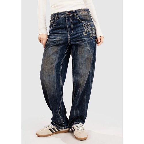 Ninth Hall Idle Printed Kavbojke blue wash Cene
