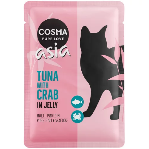Cosma Asia v želatini vrečke 6 x 100 g - Tuna & rakovo meso