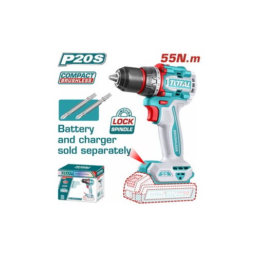 Total Aku bu&scaron;ilica 20v,BL,55NM,SOLO TDLI205581 Cene