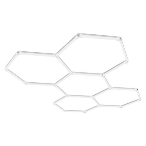  Hexagon LED tube 5 heads light 192W 6500K 2450*1660mm Cene
