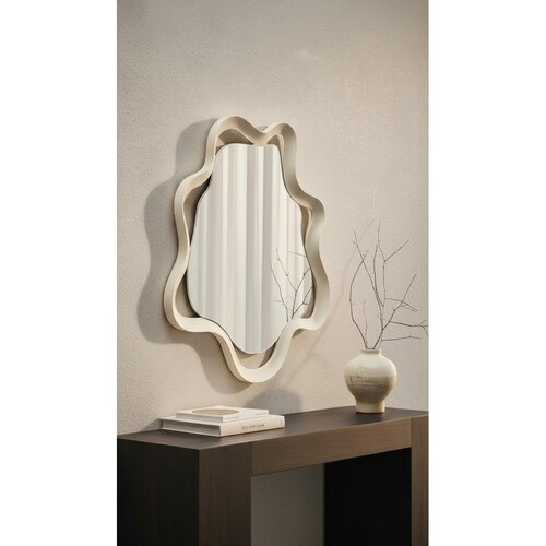 Novel STENSKO OGLEDALO, 80/80/3 cm steklo, leseni material Cene