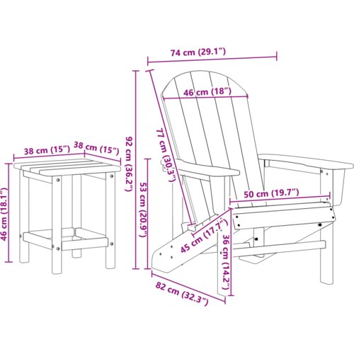  3-dijelni vrtni lounge set svijetlosiva HDPE Slike