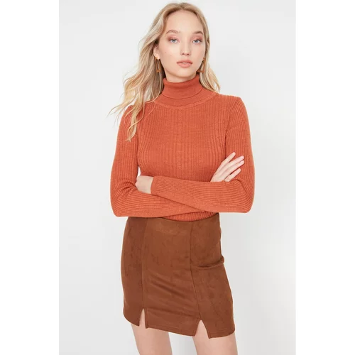 Trendyol Cinnamon Turtleneck Knitwear Sweater