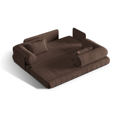 Cosmopolitan Design Smeđa bar&amp;scaron;unasti sklopiva sofa 206 cm Kemi &amp;ndash; Slike
