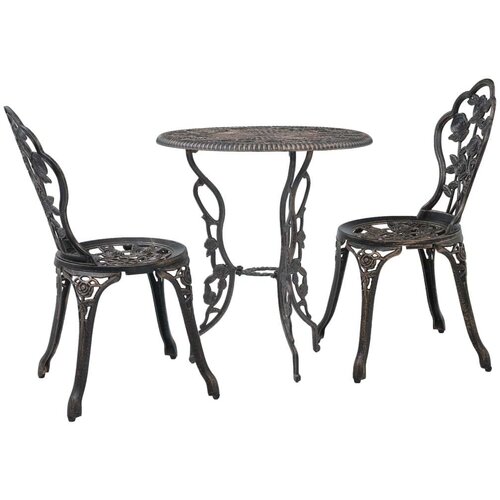 Bistro garnitura 3-delna liti aluminij Cene