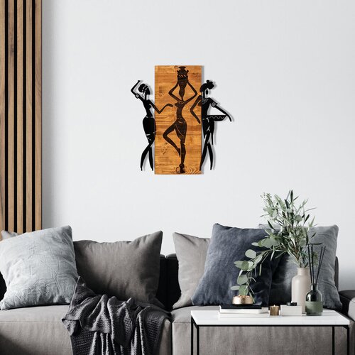 Aberto Design zidna dekoracija Afrikan, 54x58 cm, Smeđe boje Slike