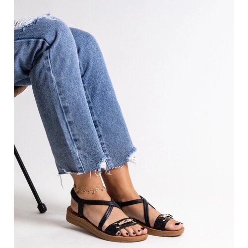 D/CEO Black sandals on a block heel Millo Slike