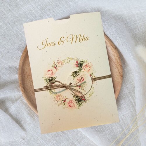  Poročna vabila CVETLIČNA PORCVE 107 Cene