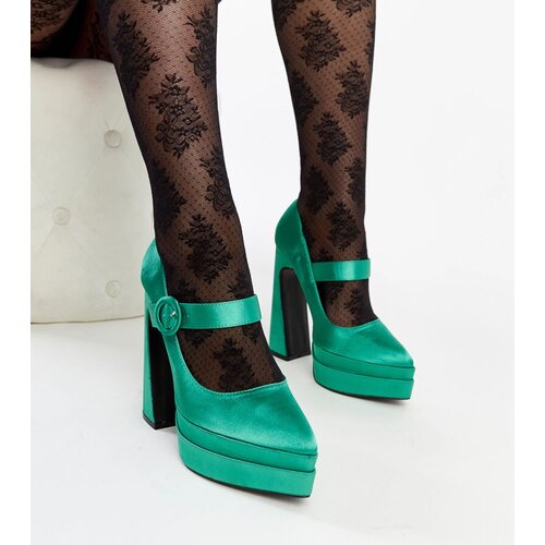Gemre Green high block heel pumps Mikea Cijene