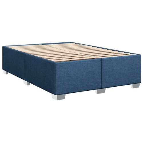  Krevet s box springom madracem i LED-om Plava 140 x 200 cm - Plava 140 x 200 cm Dizajn linija Slike