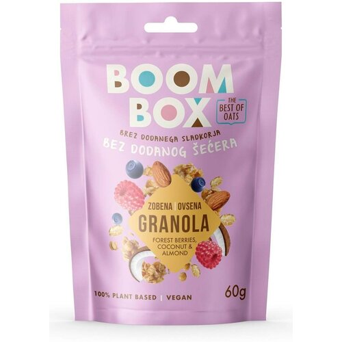 Boom box ovsena granola šumsko voće-kokos-badem 6 Cene