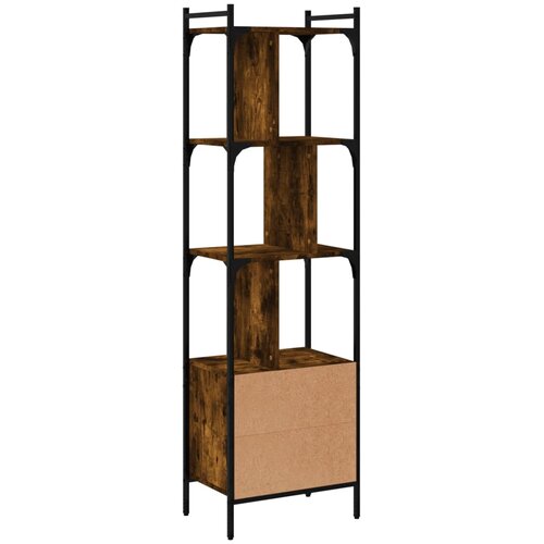  Regal za knjige s vratima boja hrasta 44,5x30x154,5 cm drveni Slike