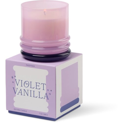 Paddywax Violet Vanilla di&amp;scaron;eča sveča s pokrovčkom 198 g Slike