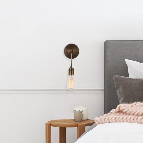 Hanah home zidna lampa E27 socket, bronzana Cene
