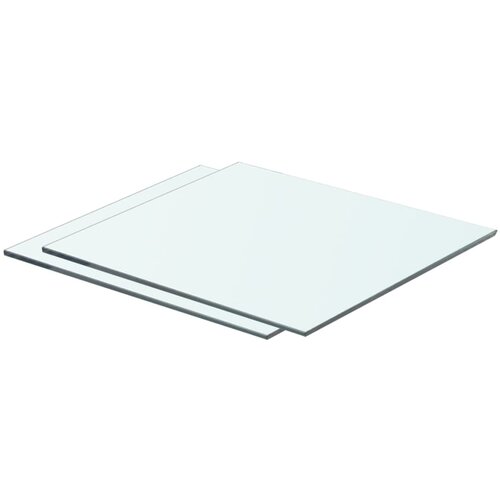 VidaXL Police 2 kosa steklo prosojno 40x30 cm Slike