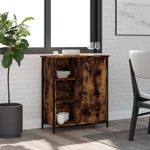 VidaXL Komoda boja dimljenog hrasta 70 x 30 x 80 cm konstruirano drvo Slike