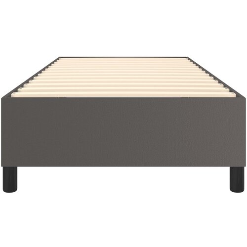  Okvir za krevet s oprugom sivi 80 x 200 cm od umjetne kože Slike