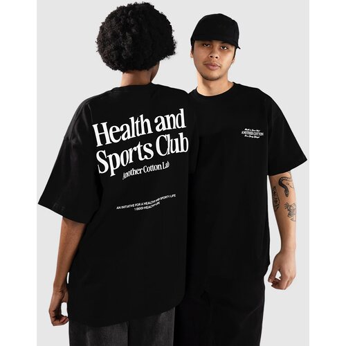 Another Cotton Lab Health And Sports Club Oversized T-shirt black Cene