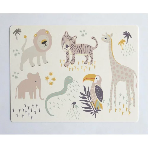 The Wild Hug Bež podloga za stol Africa, 55 x 35 cm