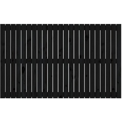  Zidno uzglavlje crni 147x3x90 cm od masivne borovine Slike