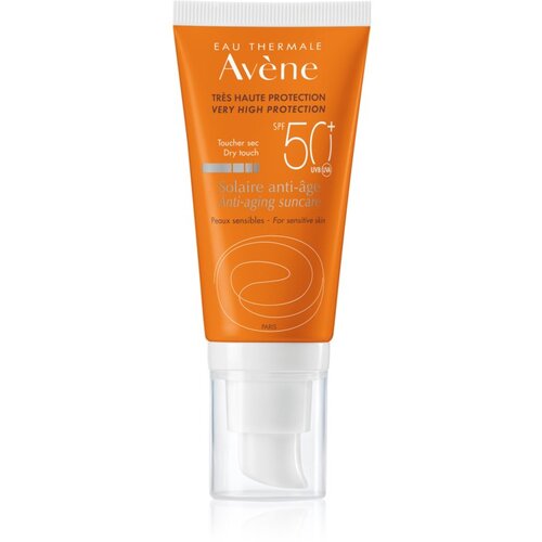 Av&amp;egrave;ne Sun Anti-Age za&amp;scaron;titna krema za lice s učinkom protiv bora SPF 50+ 50 ml Slike