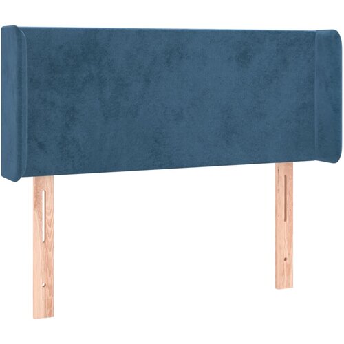 vidaXL Vzglavje z ušesi temno modro 83x16x78/88 cm žamet, (20933695) Cene