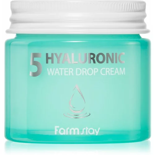 Farmstay Hyaluronic Water Drop Cream krema za obraz s hialuronsko kislino 80 ml