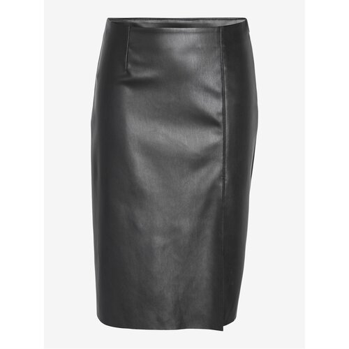 Noisy May Black Leatherette Pencil Skirt Clara - Ladies Cijene