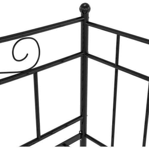 VidaXL okvir za krevet na razvlačenje crni metalni 90 x 200 cm Slike