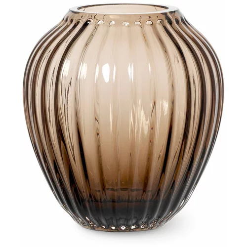 Kähler Design Vaza iz rjavega stekla Hammershøi, višina 14 cm