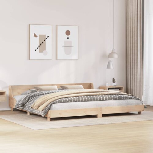 Furnova Posteljni okvir brez vzmetnice 200x200 cm trdna borovina, (21942717) Slike