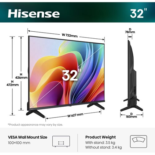 Hisense 32A4S Smart TV sprejemnik Slike