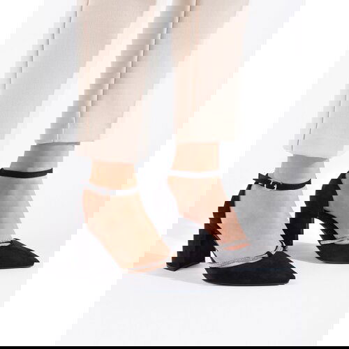 Shelvt Suede pumps on a heel black Cene