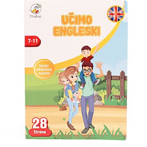  Vrabac angla kolor, bojanka edukativna učimo engleski Cene