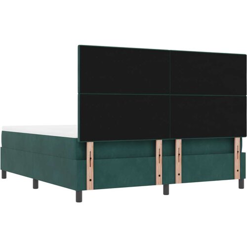  Krevet s box springom madracem i klupom u tamnozelenoj boji 180x200 cm Slike