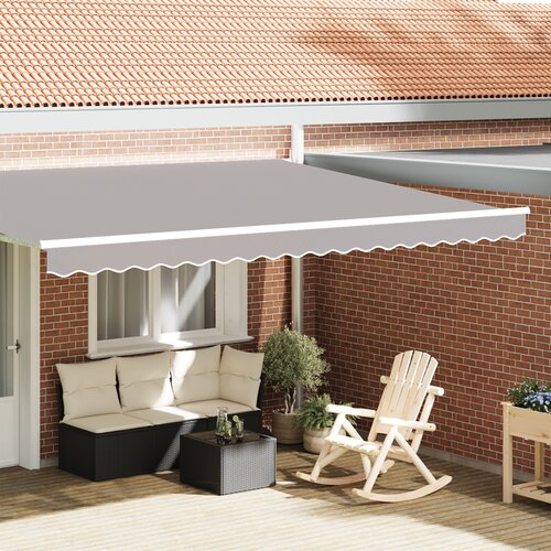 vidaXL Tenda z valansi za 4.5 m okvir Svetlo siva 4.3x0.2 m Cene