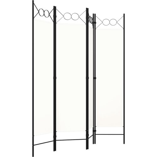 Maison Chic Paravan - Sobne pregrade 4-delni bel 160x180 cm, (22112056) Cene