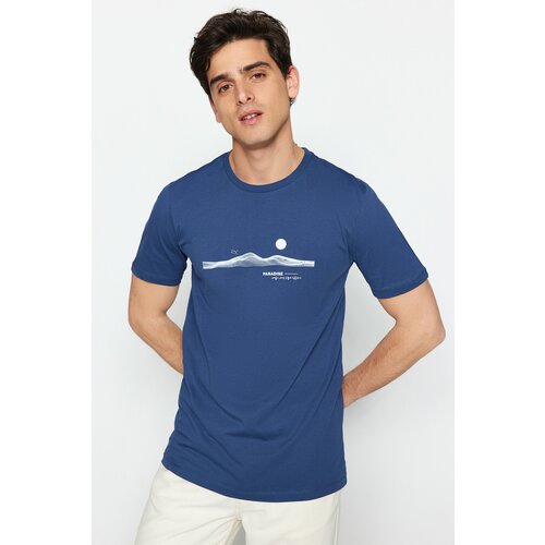 Trendyol T-Shirt - Navy blue - Slim fit Cene