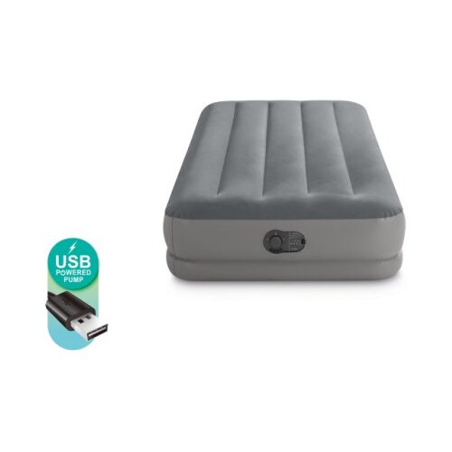 Intex dušek na naduvavanje sa ugrađenom usb pumpom 99x191x30cm 64112 Cene