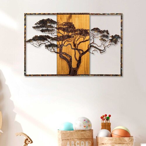 Aberto Design Zidna dekoracija Akacija - 388-A, 90x58x3 cm, Smeđa Cijene