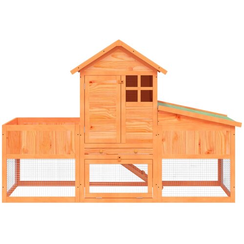 Kavez za zečeve 170 x 63 x 113 cm od masivne borovine Slike