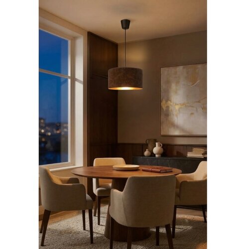  Brilagi - Visilica na sajli VELVET 1xE27/60W/230V prečnik 40 cm braon/zlatna Slike
