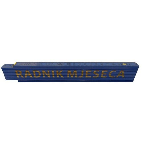  Zidarski metar (Duljina: 2 m, Natpis: Radnik mjeseca, Boja: Plave boje) Slike
