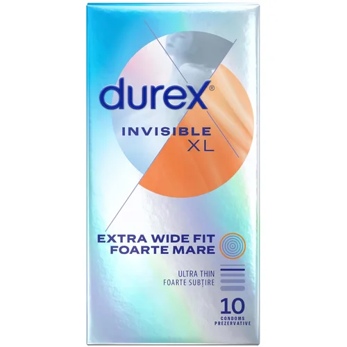 Durex Invisible XL - ekstra veliki kondomi (10 kom)