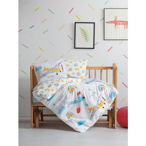 Lessentiel Maison Ranforce posteljina za bebe Sky Blue Cene