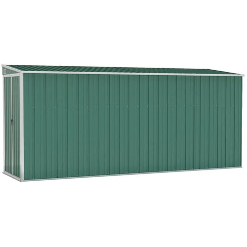 vidaXL Vrtna lopa zelena 118x382x178 cm pocinkano jeklo, (20958809) Cene