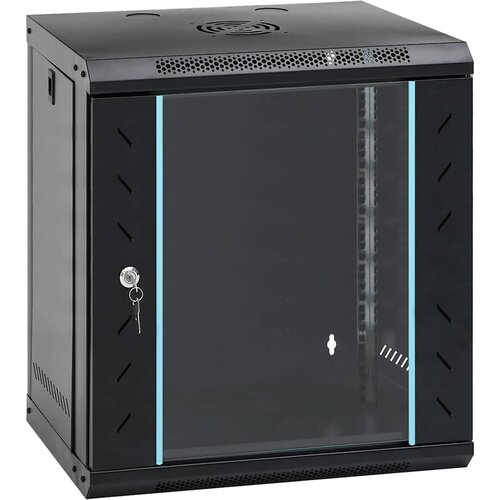 vidaXL Omara za omrežje s shranjevanjem Črna 53 x 45 x 60 cm Jeklo Cene