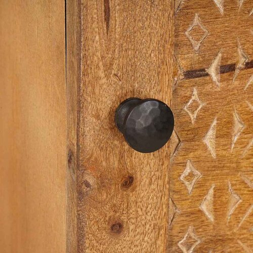  Highboard Svjetlosmeđa 40 x 33 x 110 cm masivno drvo manga Slike