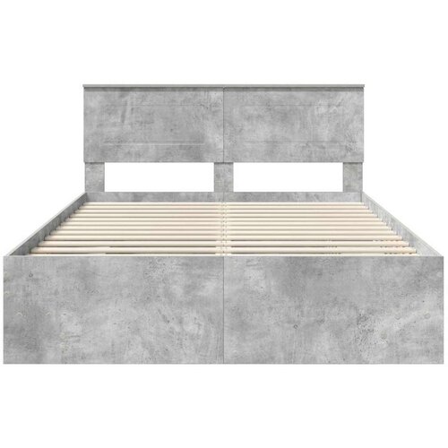  Okvir za krevet s uzglavljem Betonski sivi 140 x 200 cm - Beton siva 140 x 190 cm Slike